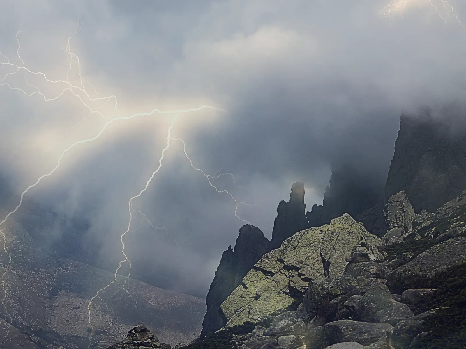 Gewitter auf dem Bavella